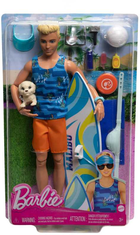 Mattel BARBIE KEN SURF DOLL lėlė (HPT50)