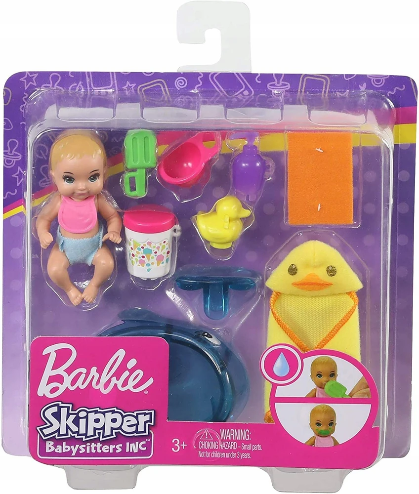 Lėlė kūdikis su priedais Barbie, 11d.