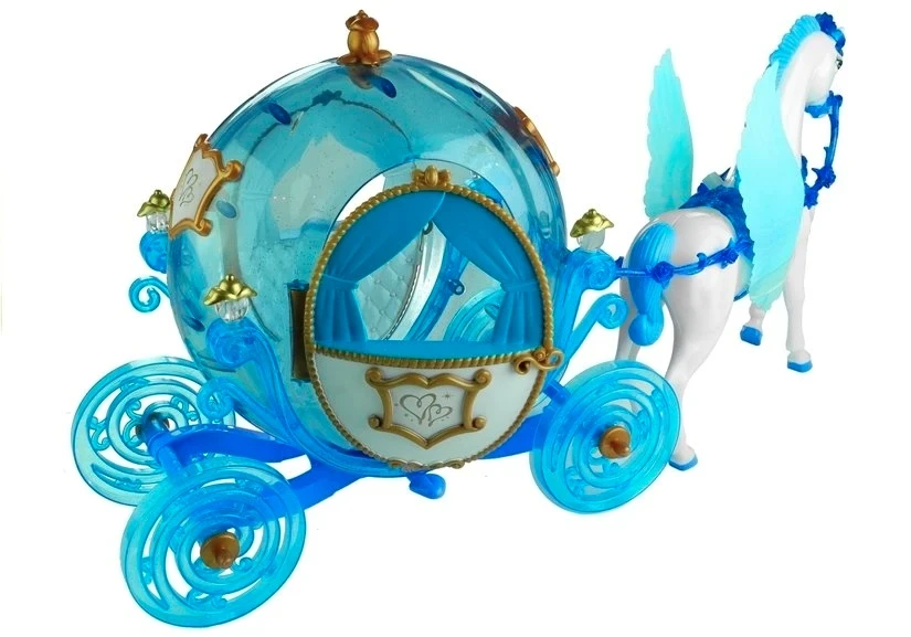 Lean Toys Lėlė su Karieta ir Arklio Komplektu