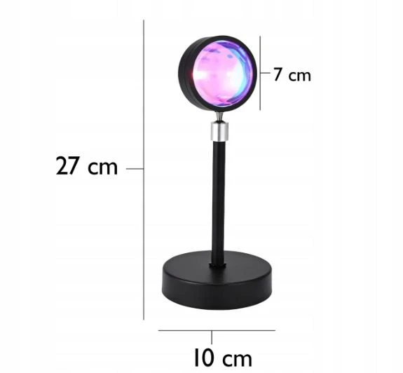 LEMPAS LEMPAS PROJEKTORIUS SAULĖLYDŽIO SAULĖS IMITACIJA + RGB NUOTOLINIO KONTROLĖ