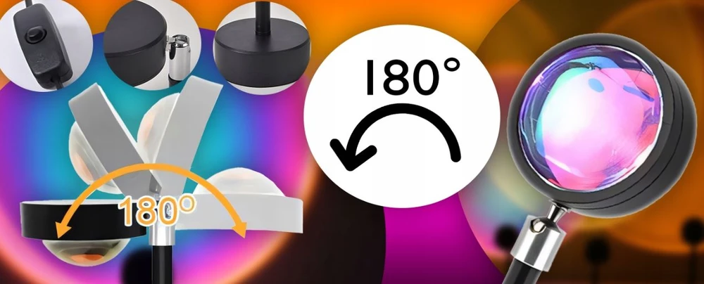 LEMPAS LEMPAS PROJEKTORIUS SAULĖLYDŽIO SAULĖS IMITACIJA + RGB NUOTOLINIO KONTROLĖ