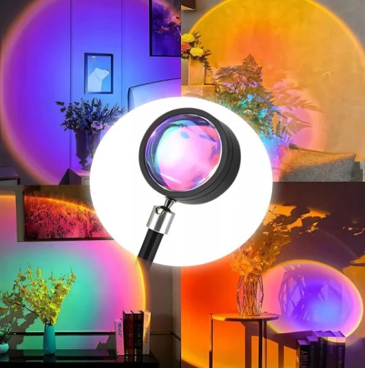 LEMPAS LEMPAS PROJEKTORIUS SAULĖLYDŽIO SAULĖS IMITACIJA + RGB NUOTOLINIO KONTROLĖ