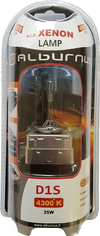 D1S 4300K xenon lemputė pakuotėje