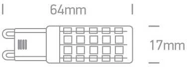 6W LED lemputė, G9, 4000K, 7106ALG/C