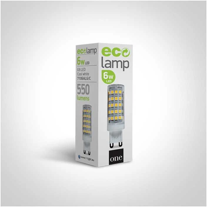 6W LED lemputė, G9, 4000K, 7106ALG/C