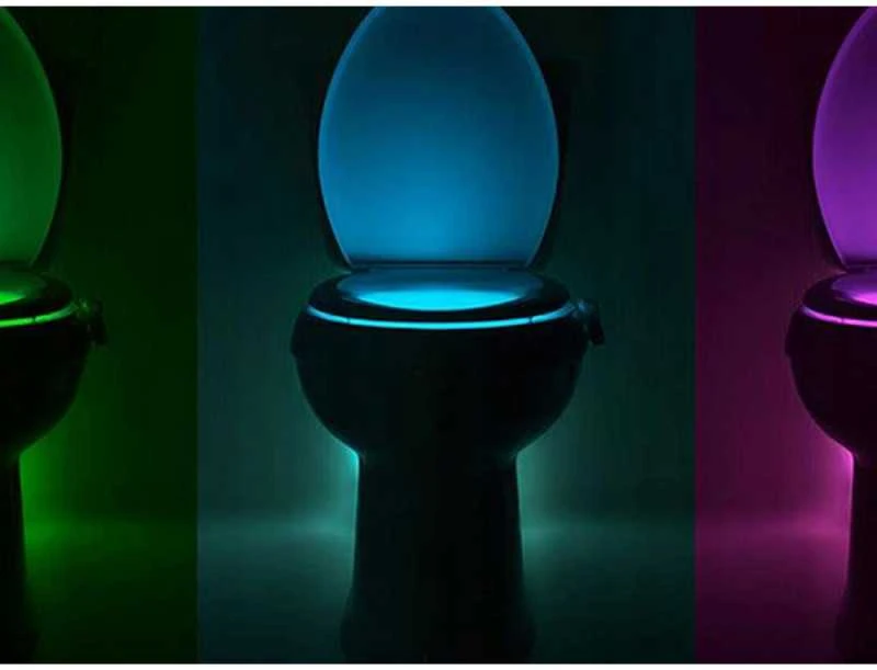 LED tualeto apšvietimas su judesio jutikliu