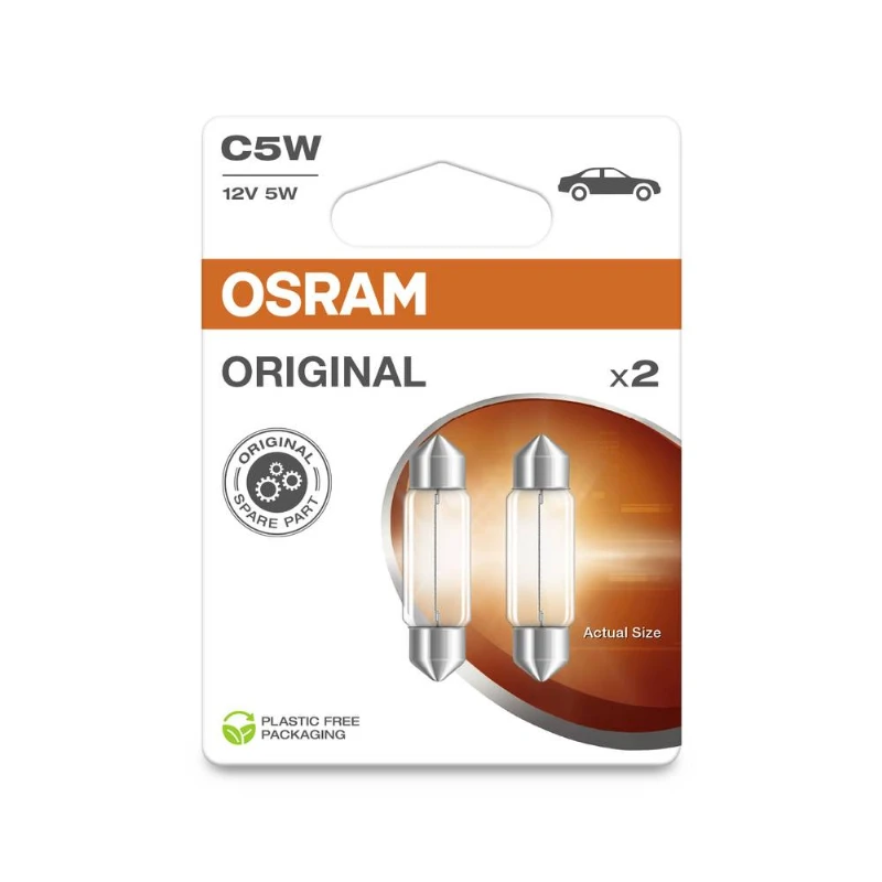 OSRAM Automobilinės lemputės 5W 12V SV8.5-8 2vnt