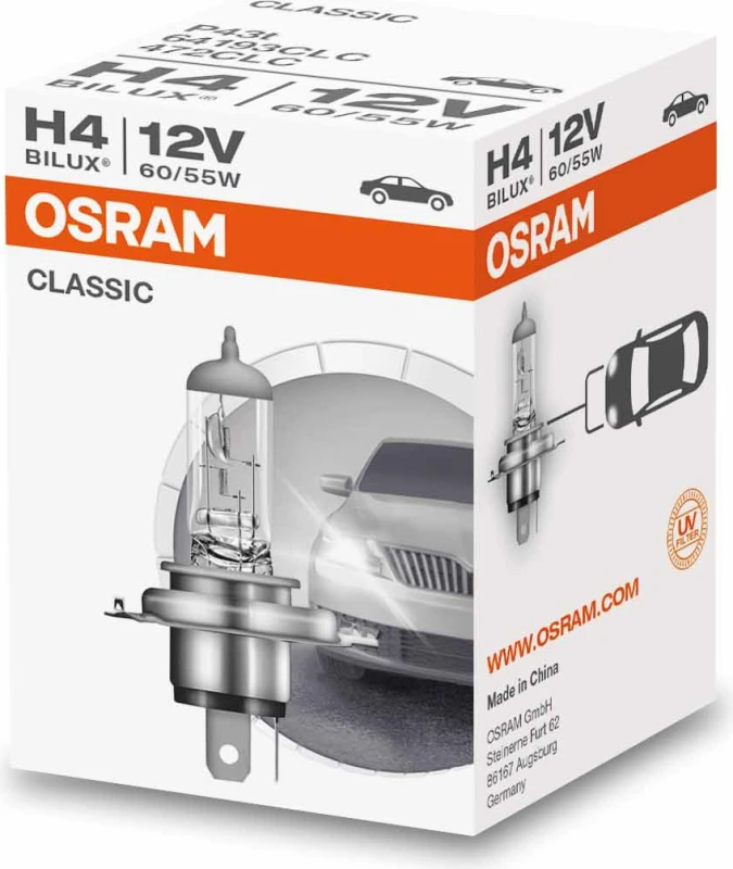Osram lemputė Classic, H4, 60/55W, P43t 64193CLC