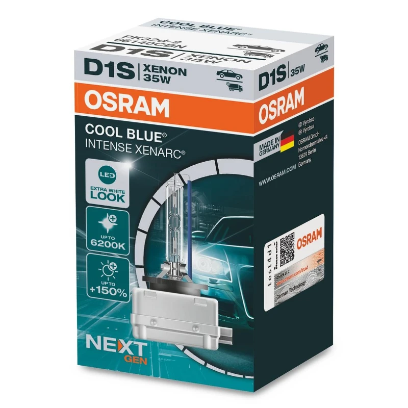 Mėlyna Lemputė OSRAM D1S 35W PK32D-2 Cool Mėlyna Intense