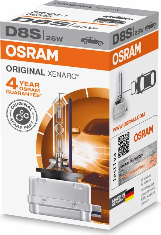 Lemputė OSRAM D8S ORIGINAL Xenarc 25W 40V PK32d-1