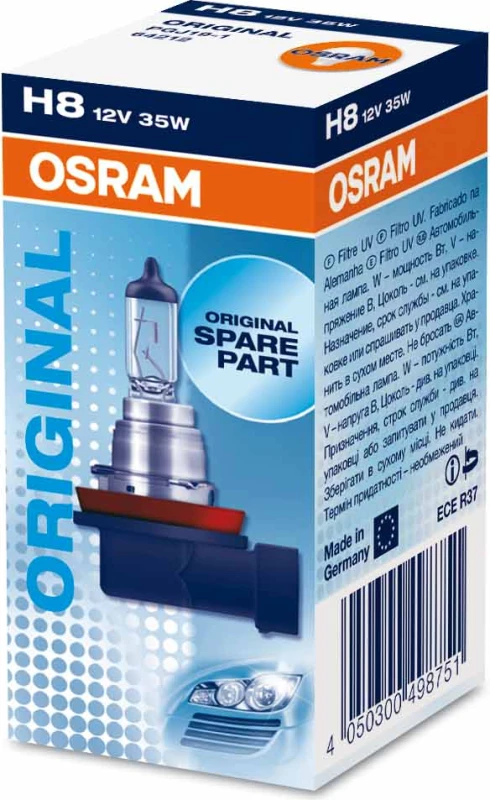 OSRAM Automobilinė lemputė H8 35W 12V PGJ19-1 1vnt