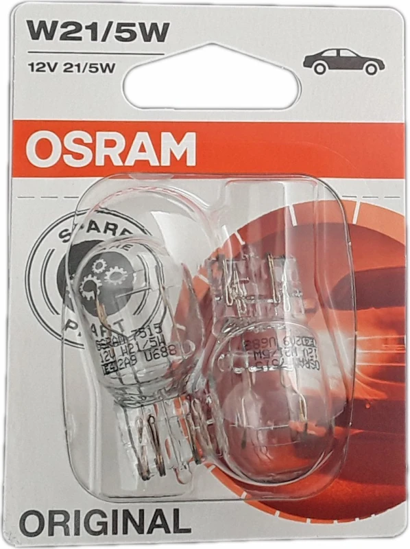 Osram W21/5W 12V 7515 automobilio lemputės lizdinėje pakuotėje