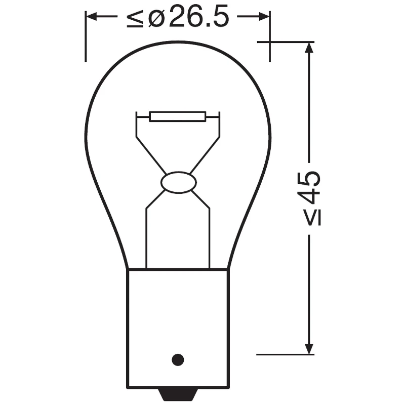OSRAM Automobilinė lemputė 21W 24V BA15S 1vnt