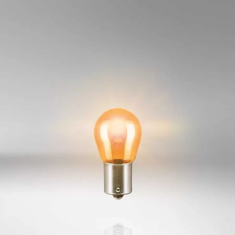 OSRAM Automobilinė lemputė 21W 12V BAU15S (geltona) 1vnt