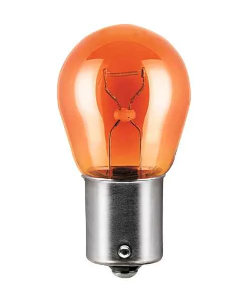 OSRAM Automobilinės lemputės 21W 12V BAU15S (geltona) 2vnt