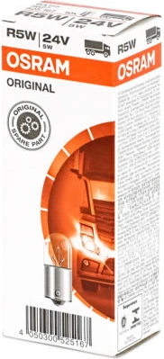 OSRAM Automobilinė lemputė 5W 24V BA15S 1vnt