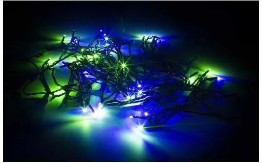 Deltaco Nordic Smart Home 10m, 80 LED, RGB / SH-LRGB10M - išmani lempučių girlianda, daugiaspalvė