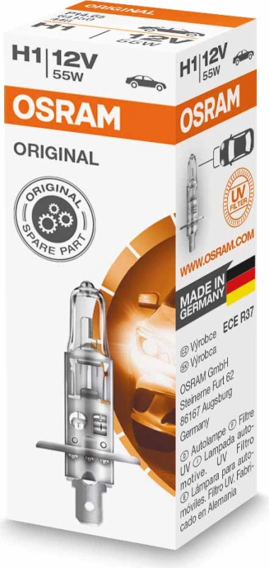 OSRAM Automobilinė lemputė H1 55W 12V P14.5S 1vnt