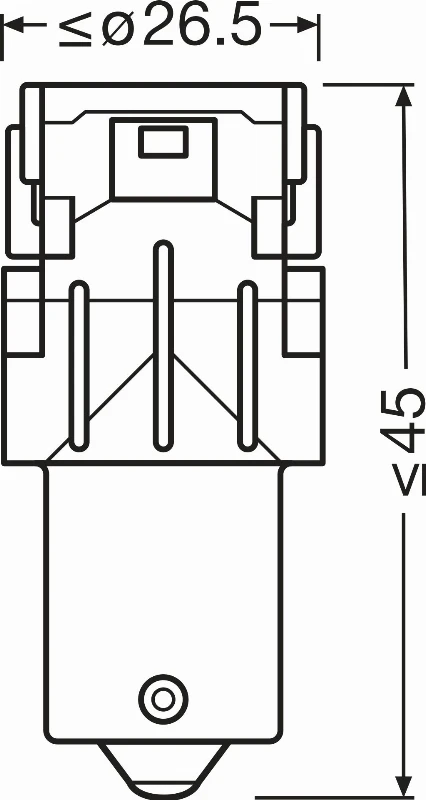 LEMP AUT LED OSRAM P21W 12V