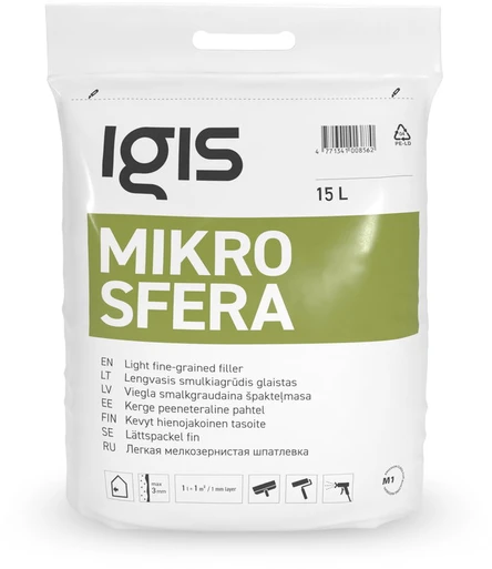 Bahco Lengvas stambiagrūdis glaistas IGIS MAKROSFERA, 15 l