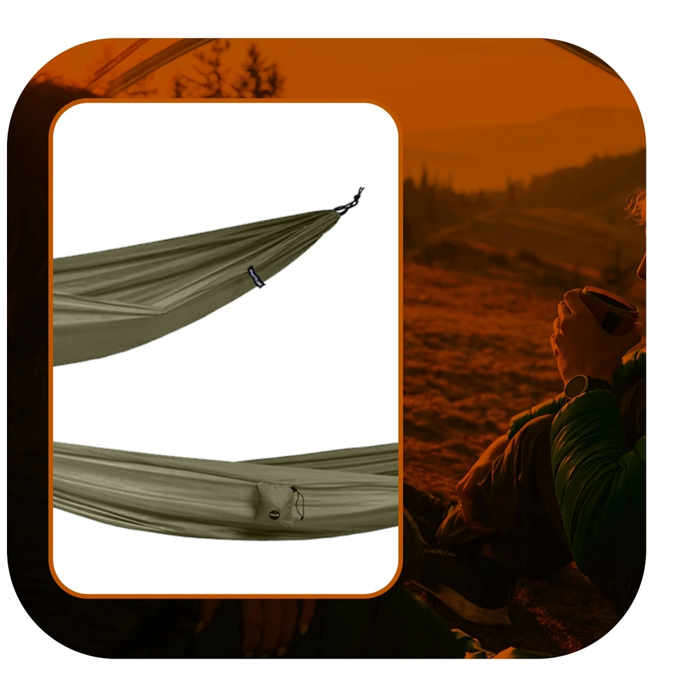 Rockland Canyon Single Ultralight – ultralengvas vienvietis hamakas Dark Žalias