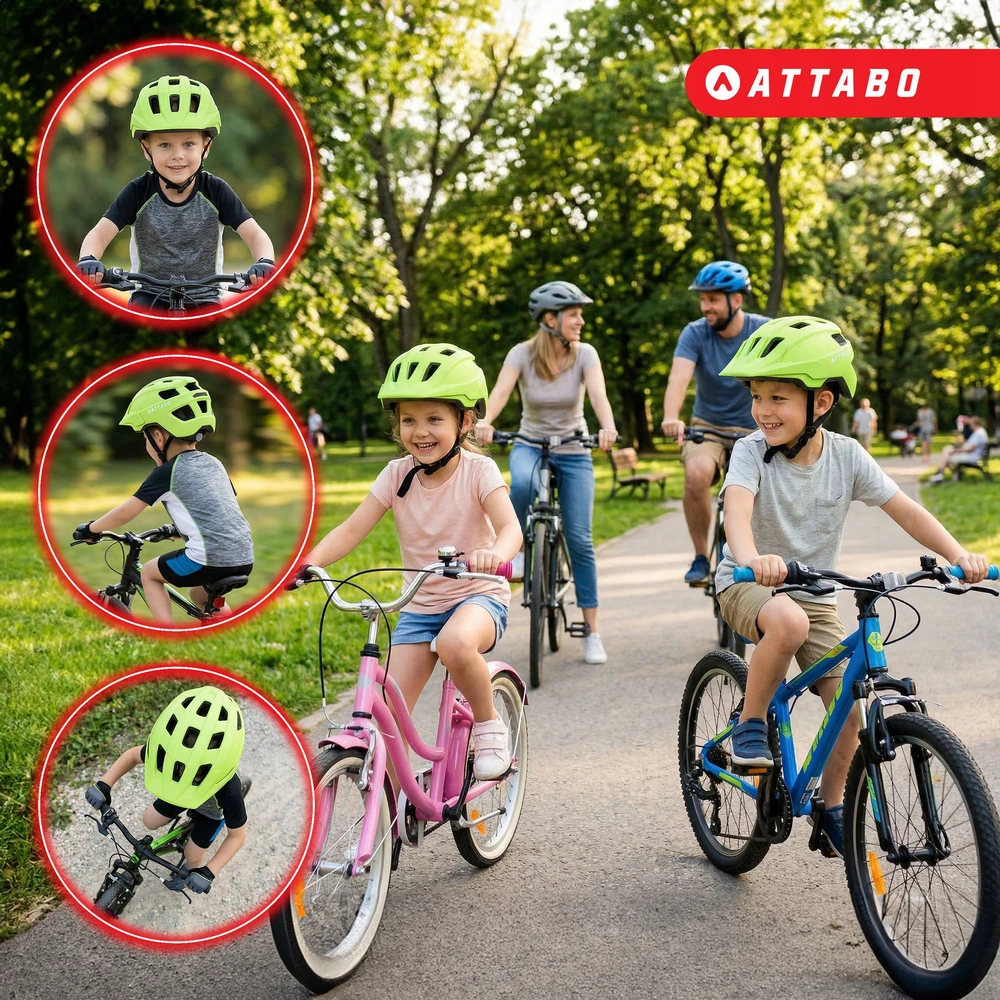 LENGVAS VAIKŲ DVIRAČIO ŠALMAS ATTABO KHOLA REGULIUOJAMAS S MOTOROLERIUI