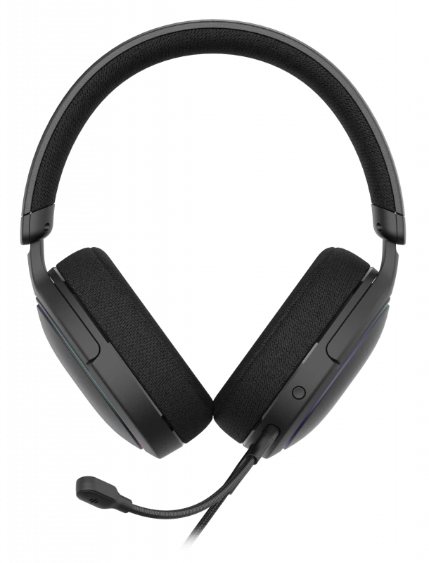 Lengvos USB ausinės DELTACO GAMING, 7.1 erdvinis garsas, atminties putos, RGB, juodos / GAM-162 / 4222232