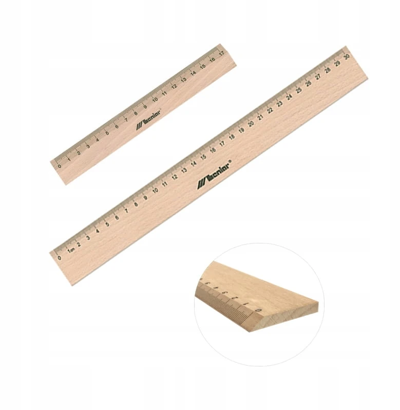 Leniar medinė liniuotė 16cm