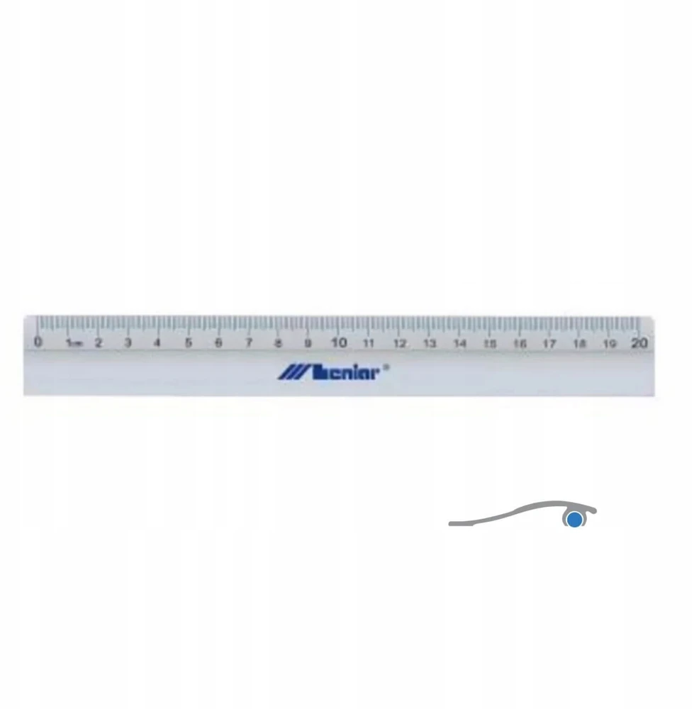 Leniar Metalinė liniuotė 20cm, skirta biurui ir mokyklai
