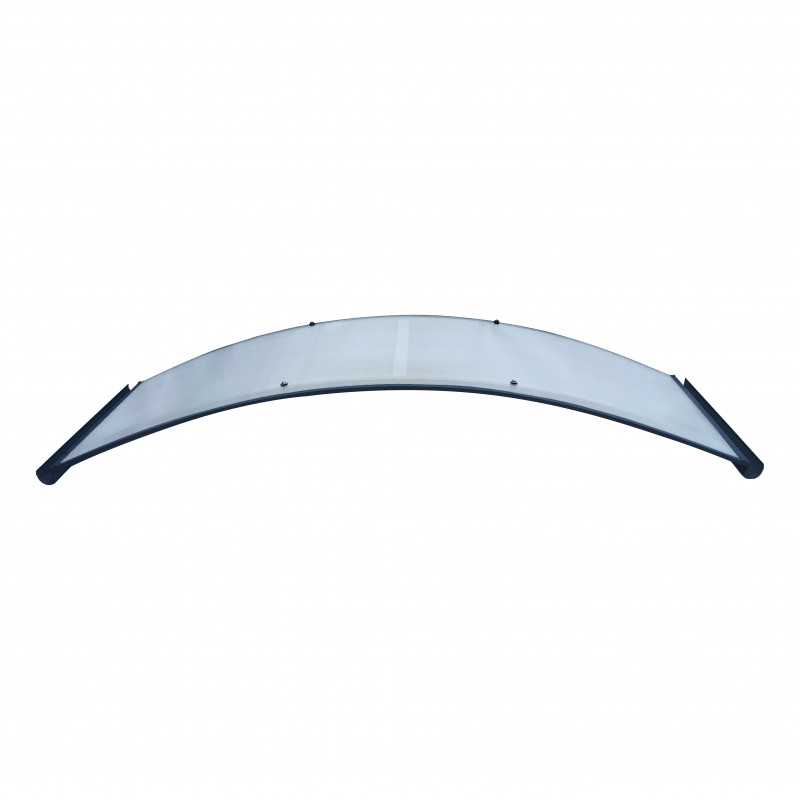 Lenktas stogelis STARKEDACH RODEO RAL7016 6mm skaidri danga, su lataku