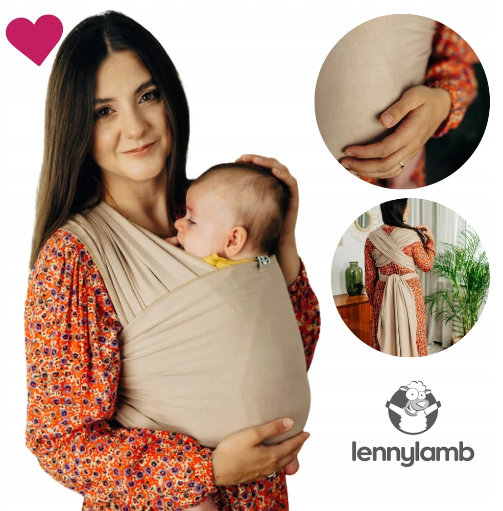 LennyLamb nude beige - elastingas šalikas