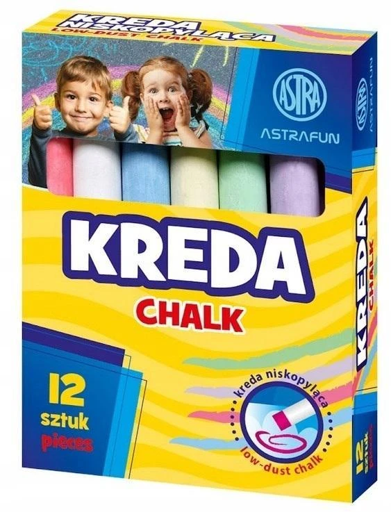 Lentos kreida Fun 12 vnt ASTRA