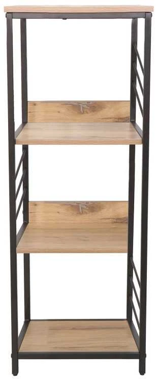 Home4You Lentyna DIMITRA 40x40xH124cm Rustic stiliaus Juoda