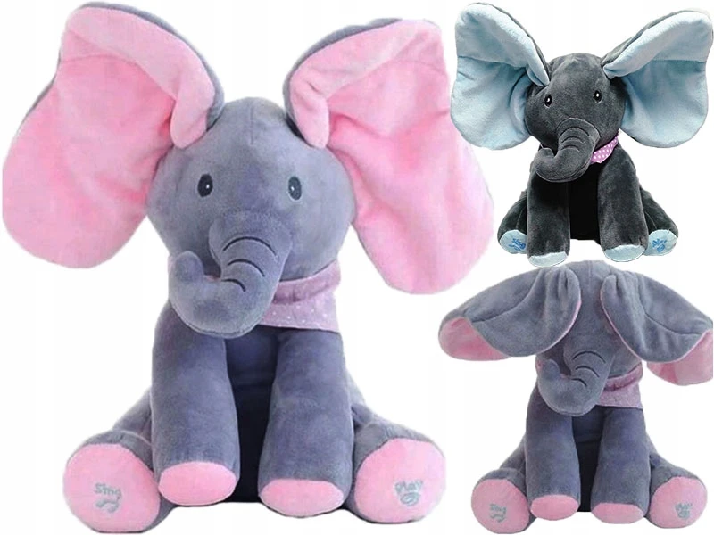 Leopard MASKOTAS groja SINGING ELEPHANT MOVES EARS INTERACTIVE ELEPHANT