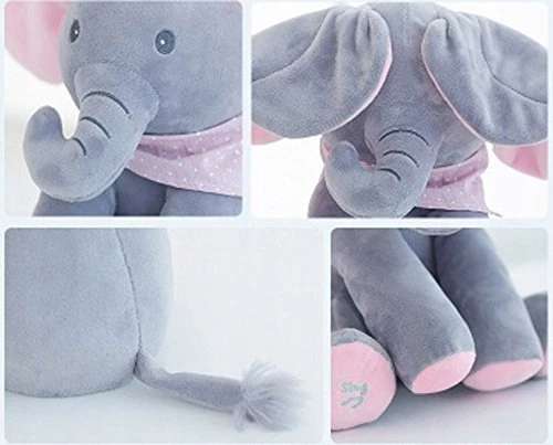 Leopard MASKOTAS groja SINGING ELEPHANT MOVES EARS INTERACTIVE ELEPHANT