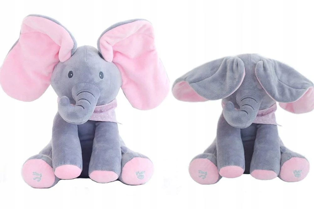 Leopard MASKOTAS groja SINGING ELEPHANT MOVES EARS INTERACTIVE ELEPHANT