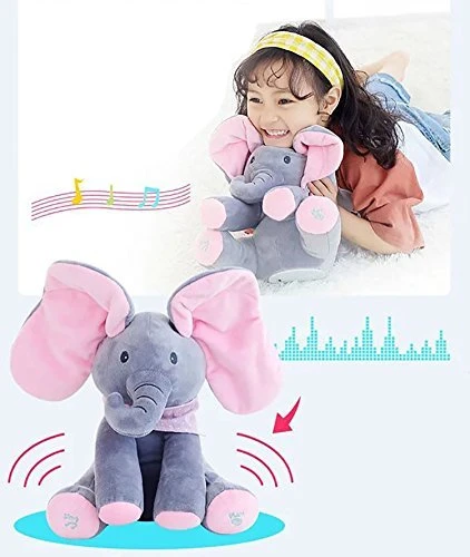 Leopard MASKOTAS groja SINGING ELEPHANT MOVES EARS INTERACTIVE ELEPHANT