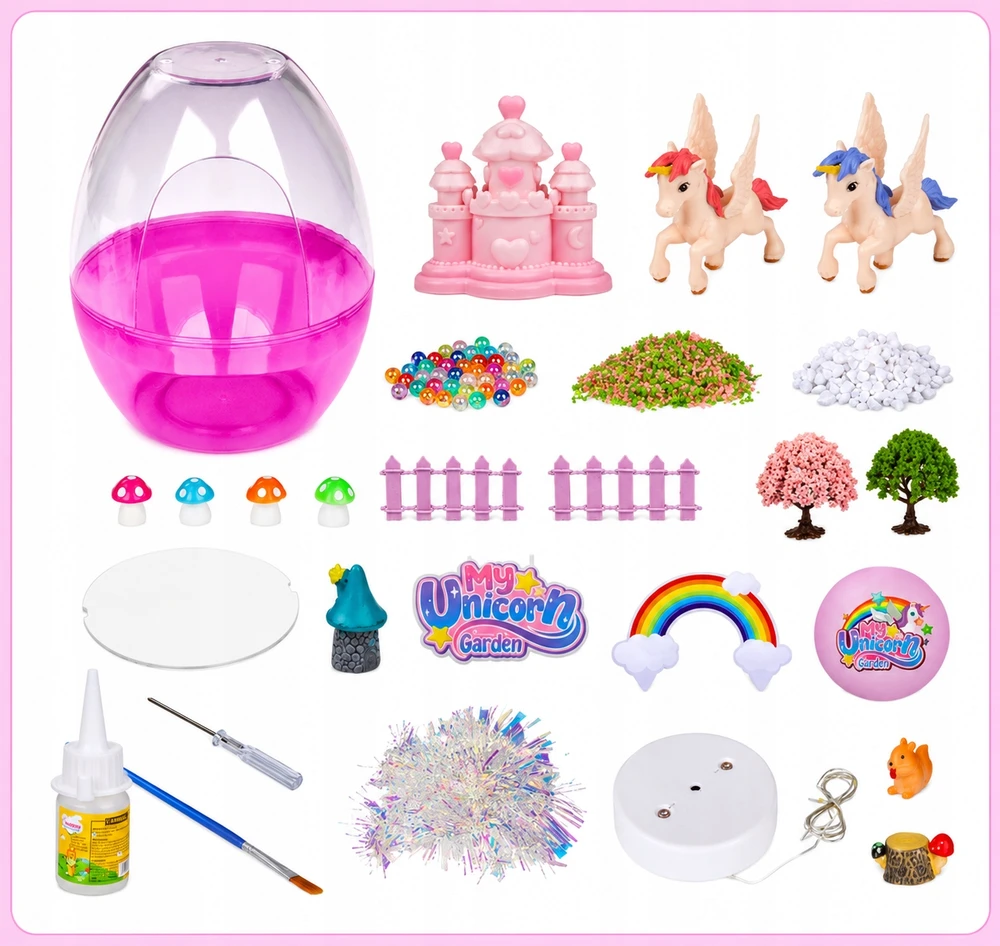 Leopard „Unicorn Creative Set Terrarium Night“ lempa su balso ir jutiklinio valdymo pulteliu