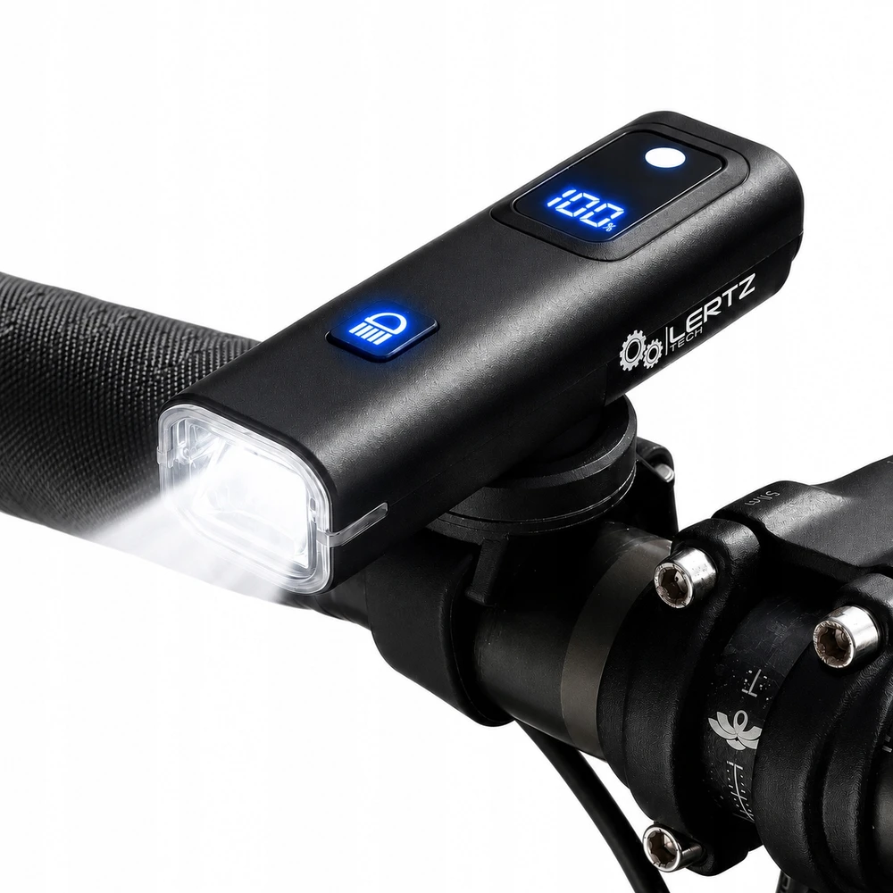 Lertz Galingas DVIRAČIO PRIEKINIS LEMPAS LED 5000K žibintuvėlis SENSOR LIGHT SENSOR