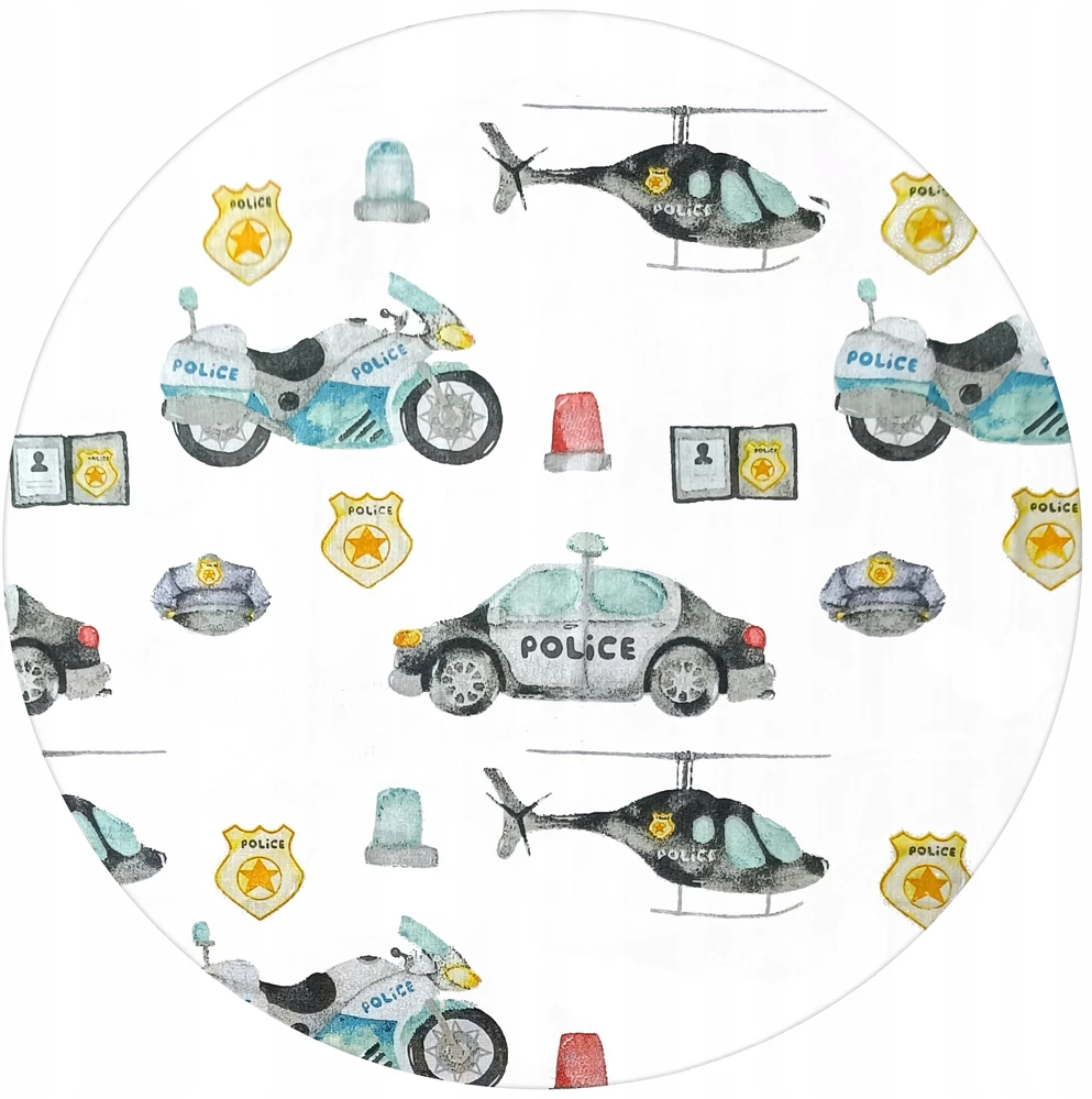 Letto Patalynė 100x160 + 40x60 DZIECIĘCA DO ŁÓŻECZKA BAWEŁNIANA 160x100 POLICJA