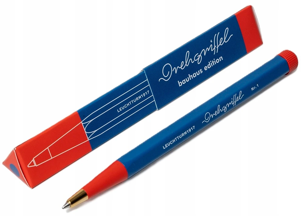 Leuchtturm1917 Drehgriffel Bauhaus tušinukas Mėlyna ir raudona