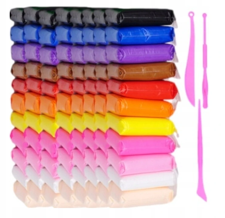 Lewer 96 Vnt. RINKINYS Plastilinas SENSO POLYMER CAY putplastis DOVANA VAIKAMS