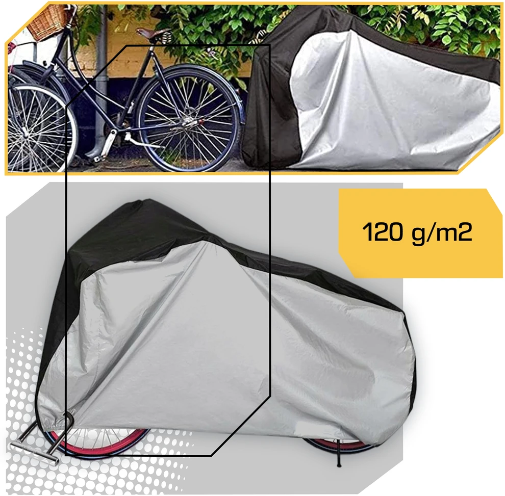 Lewer Dviračio dangtis, vandeniui atsparus motoroleris su sagtimi 200x110x70 raišteliu