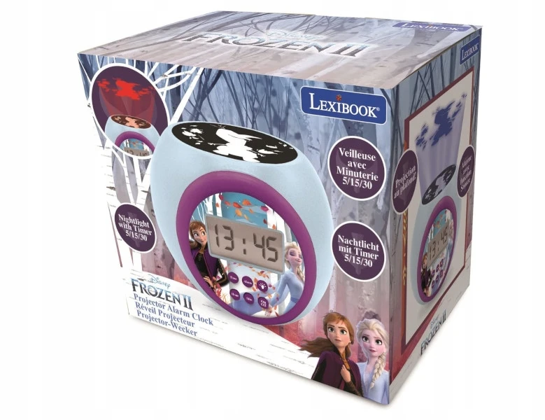 Projektoriaus žadintuvas su laikmačiu Frozen Lexibook