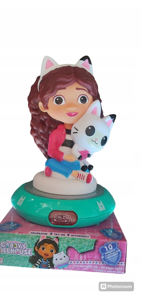 Lexibook Cat's House Gabi Žadintuvas 3D su lampa