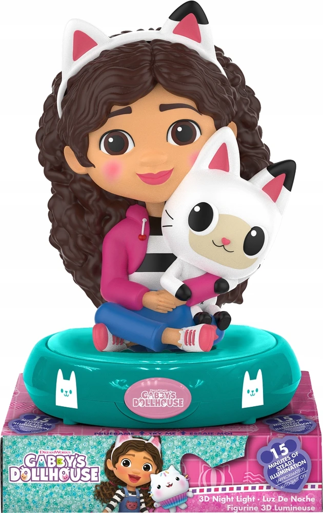 Lexibook Cat's House Gabi Žadintuvas 3D su lampa