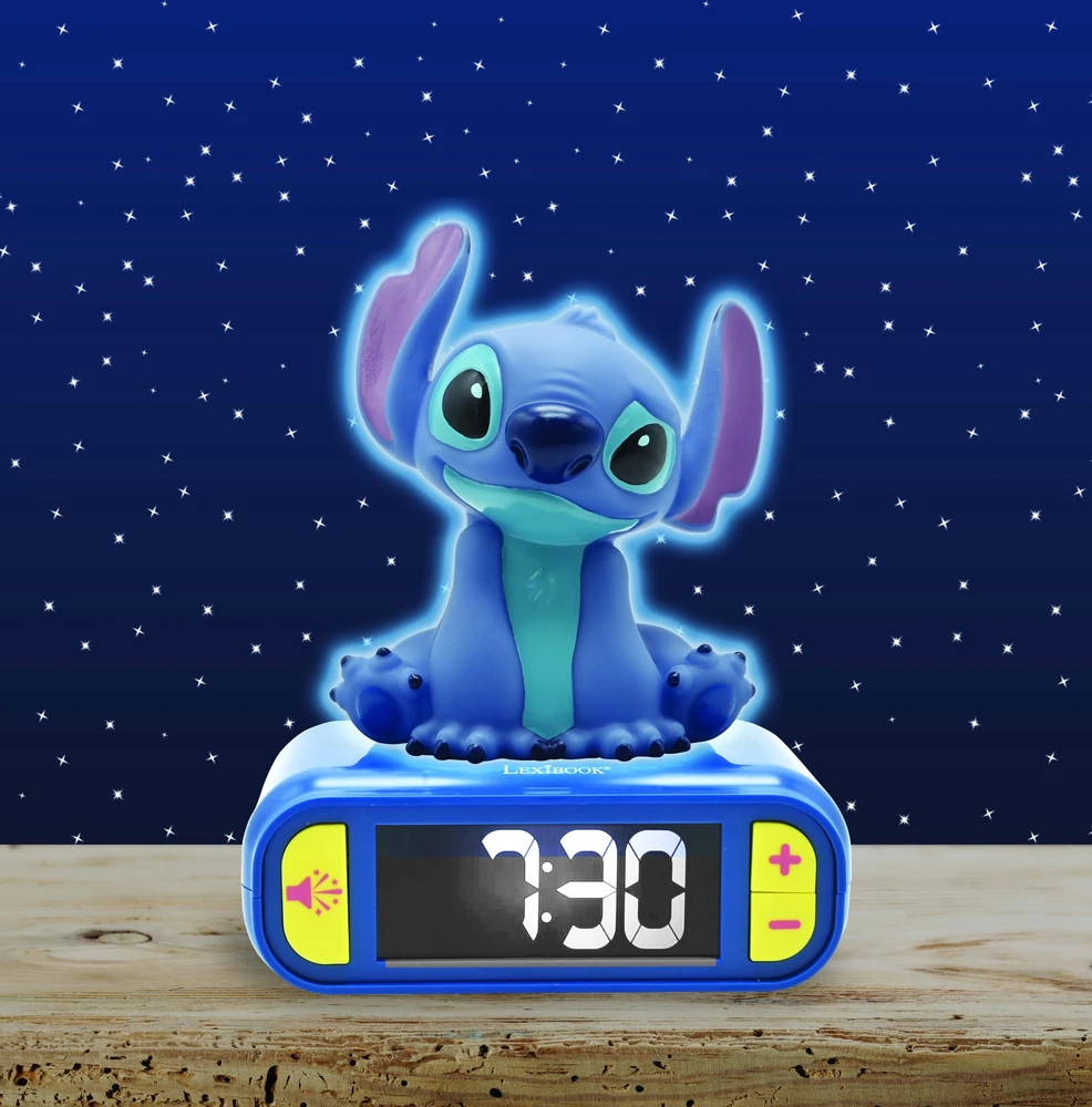 Lexibook Skaitmeninis žadintuvas su Stitch 3D naktiniu apšvietimu