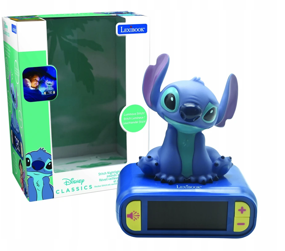 Lexibook Skaitmeninis žadintuvas su Stitch 3D naktiniu apšvietimu