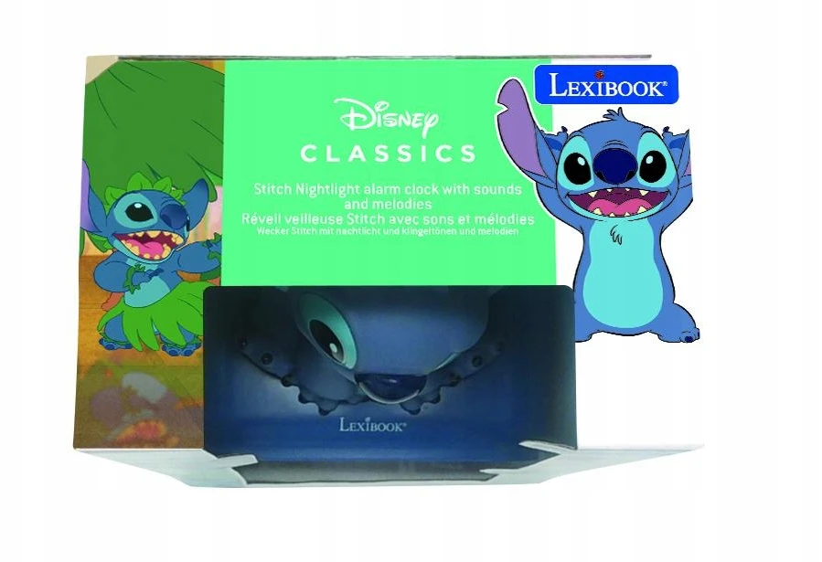 Lexibook Skaitmeninis žadintuvas su Stitch 3D naktiniu apšvietimu