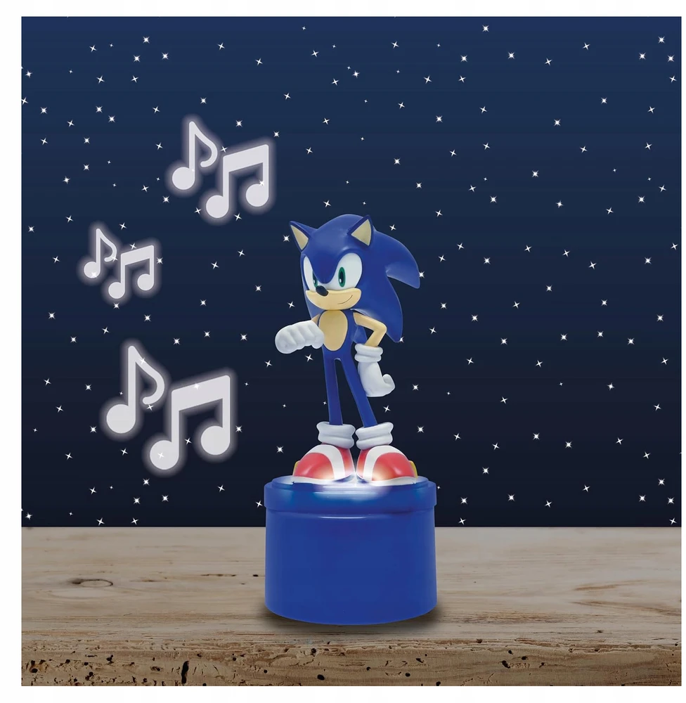 Lexibook Sonic The Hedgehog 3D naktinė lempa su garsiakalbiu vaikams